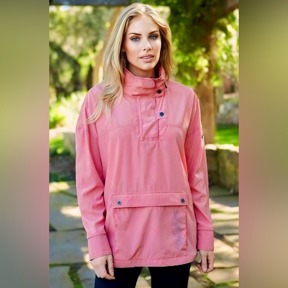 Alp N Rock Jackets & Blazers - Alp-n-Rock Wildblume Anorak Hooded Pullover in Strawberry Ice Pink | 2